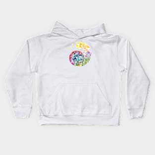 The random spiral of colors Kids Hoodie